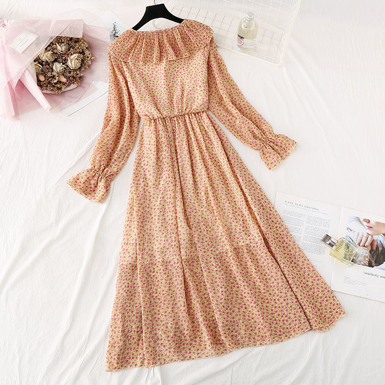 Französisches Retro-Kleid süßer Platycodon-Rock 3818