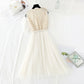 Gauze skirt shows thin temperament at the waist, French medium length  3829