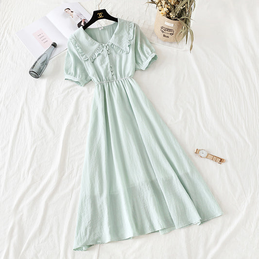 New French dress fairy super xiansen retro minority dress  4180