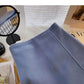 Woolen A-line skirt women's High Waist Hip Wrap Skirt  5466