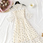Robe en maille à pois ondulés Xiaozhong série Super Xiansen 4318