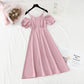 New French pearl off shoulder sling small skirt Bubble Sleeve Chiffon Skirt  4870
