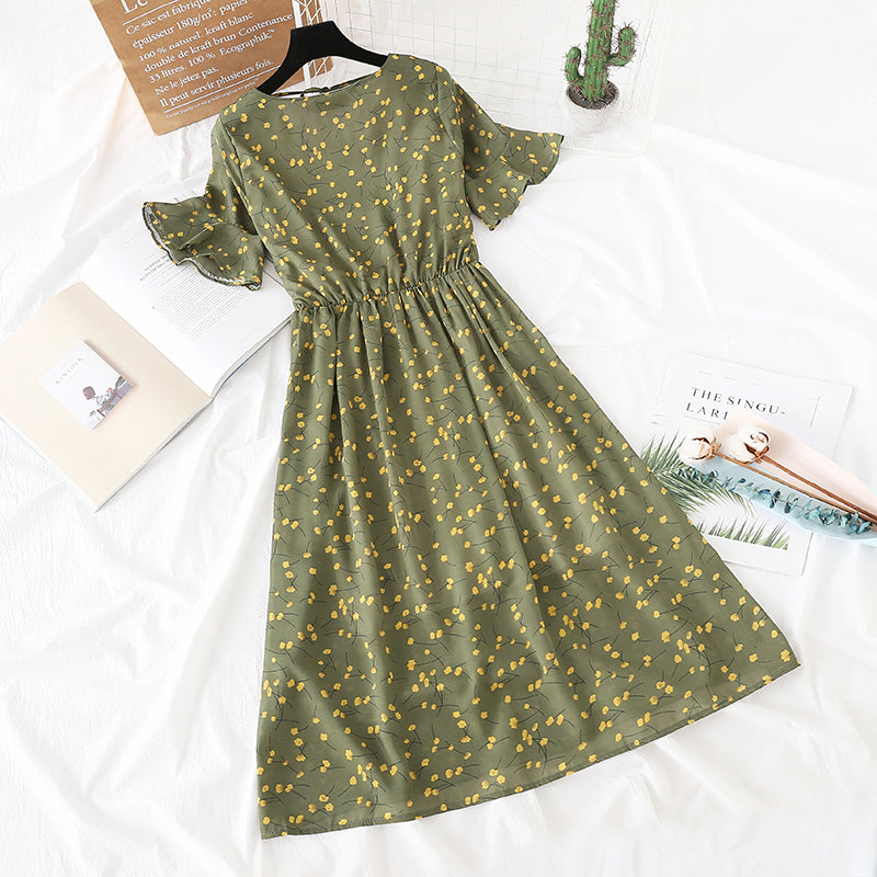 Broken Flower Chiffon Skirt popular in France  4473