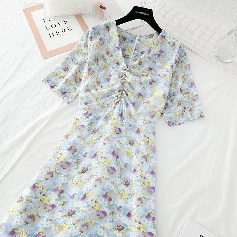 The new waist is slim. Chiffon long skirt goddess fishtail skirt  4612