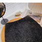 Exotic gold silk tweed A-shaped high waist skirt  5472