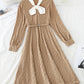 New color contrast bow design, foreign style and small black skirt  4792