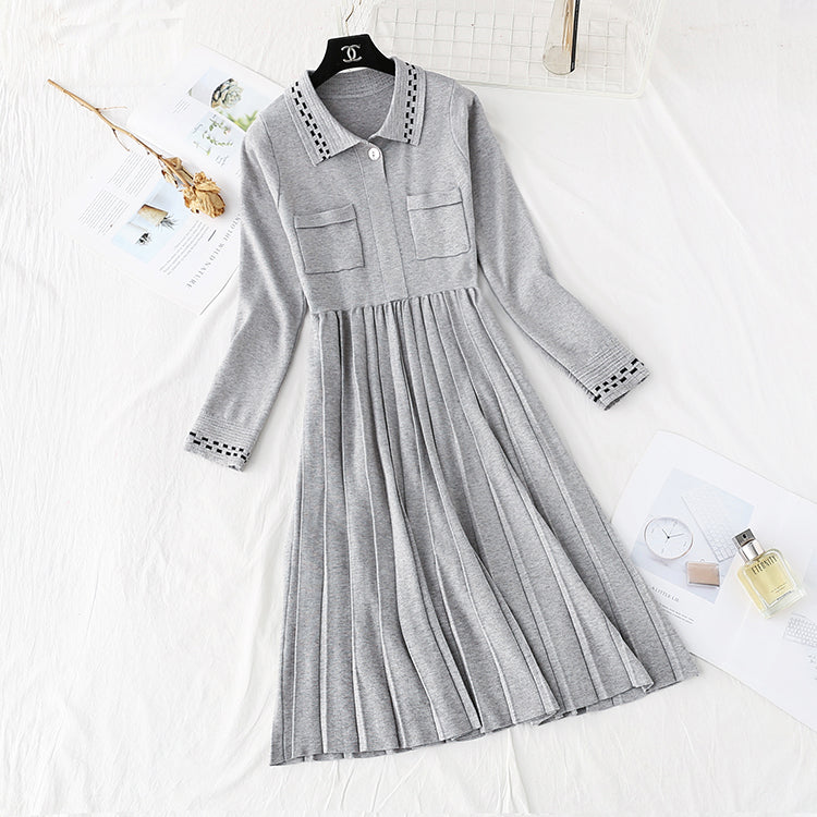 Loose sweater, skirt, bottom, inner layer, slim  3955