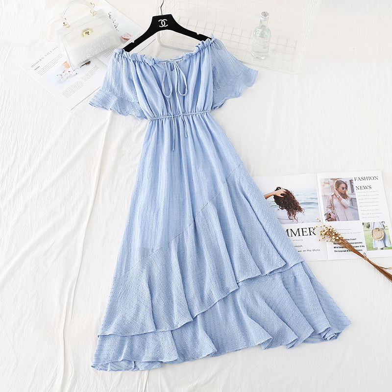 One shoulder cotton linen dress one shoulder cotton linen dress  4139