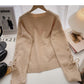 Neues koreanisches Design Kordelzug Slim Pullover Top 5974