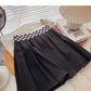 Korean Vintage Plaid High Waist dünner Rock in A-Linie 5450