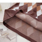 Jupe portefeuille taille haute à carreaux rhombiques de couleur contrastée rétro paresseuse 5569