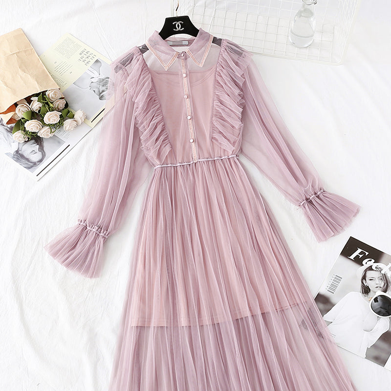 Gentle wind fairy super fairy series mesh dress  3982