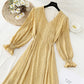 Neues schmales Chiffon-Teabreak-Kleid aus Chiffon mit Taillenverschluss 4576