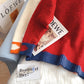 Rundhals-Pullover im College-Stil, neues Top 5167