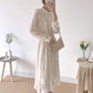 High and thin bottomed doll collar Knee Skirt  3869