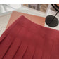 Faltenrock, vielseitiger Strickrock in A-Linie mit hoher Taille 5309