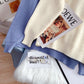 V-neck Pullover Sweater women's design sense niche sweater top  5092