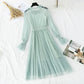 Feen Netzkleid Retro bunte Sterne 3941