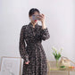 High waist thin fairy gentle wind snow spinning floral skirt  3897