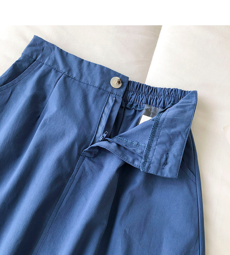 New Korean version of Hong Kong style casual casual skirt  5690