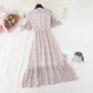 Französischer Vintage-Chiffon-Feenrock zeigt dünnes Temperament an der Taille 4503