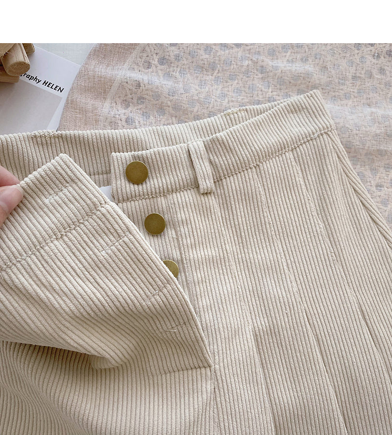 Jupe trapèze taille haute à coupe slim 5653