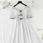 French white temperament small skirt bubble sleeve Princess Dress  4418