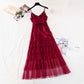 The new waist is slim, and the mesh cake skirt is long  4389