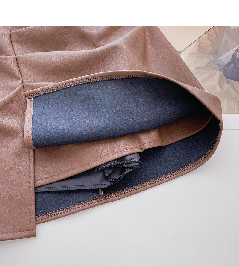 Neuer koreanischer Retro-Stil, schmaler, plissierter Hüftwickelrock 5574