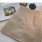 High waist solid simple A-line skirt  5276