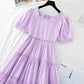 New French gentle wind sweet loose doll skirt fairy super fairy series  4633