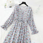 Thin pleated lace up temperament gentle wind long skirt  3867
