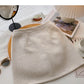 New Korean French retro gold tweed A-shaped high waist skirt  5294