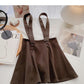 Woolen skirt high waist A-line umbrella skirt 5376