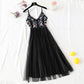 Popular super xiansen embroidered mesh skirt  4099