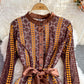 Lady temperament Long Sleeve Dress Lace Dress  3772