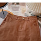 New Korean version simple leisure solid color short skirt trend  5659