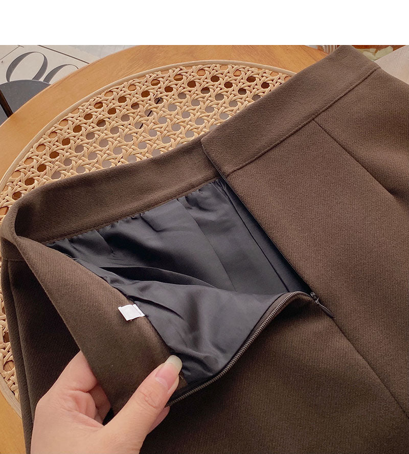 Korean version simple leisure temperament versatile short skirt  5481