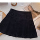 Aging foreign style high waist corduroy A-shaped skirt  5305