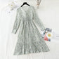 Neu Teepause Feenrock Retro Minderheit Chiffon Kleid 4826