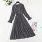 Small fragrance retro French floral dress with backing  4541