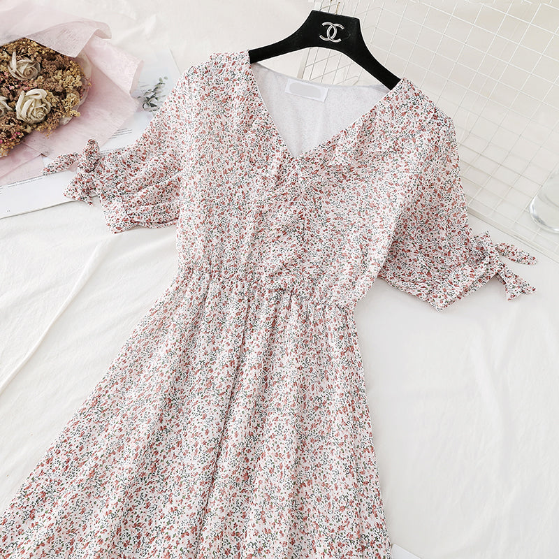 Französischer Vintage-Chiffon-Feenrock zeigt dünnes Temperament an der Taille 4503