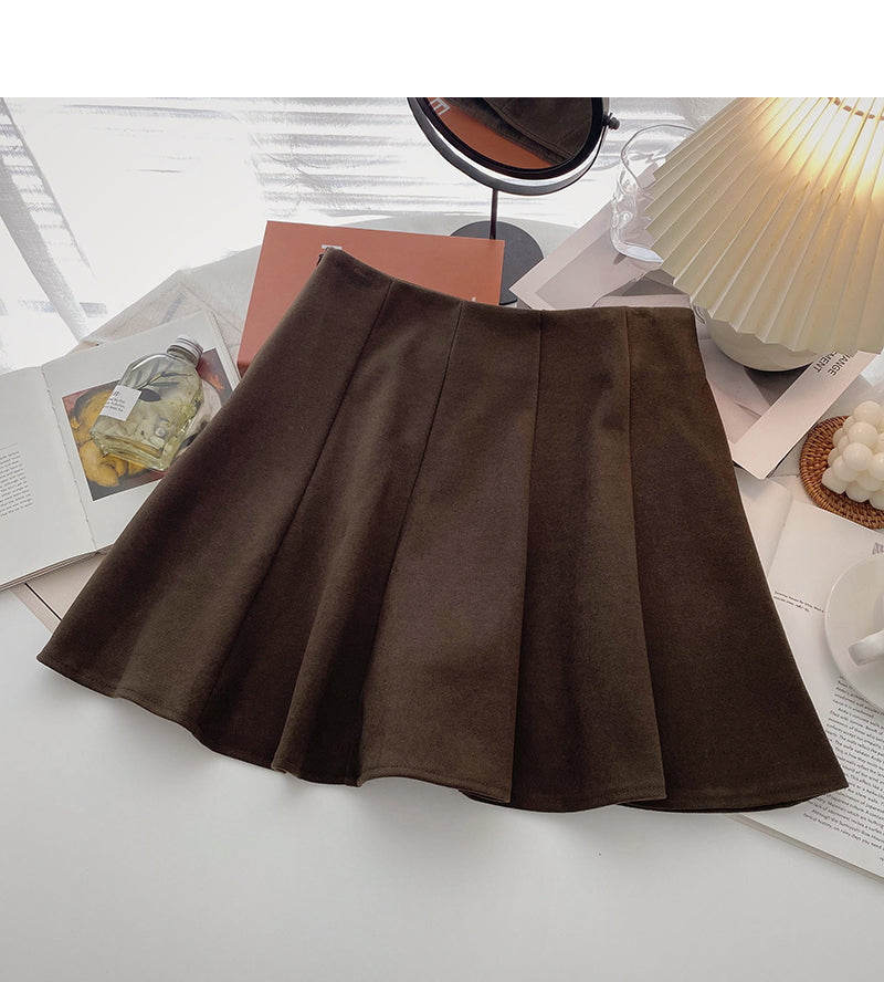 Neues koreanisches Modealter, das den vielseitigen Faltenrock 5409 mit hoher Taille reduziert