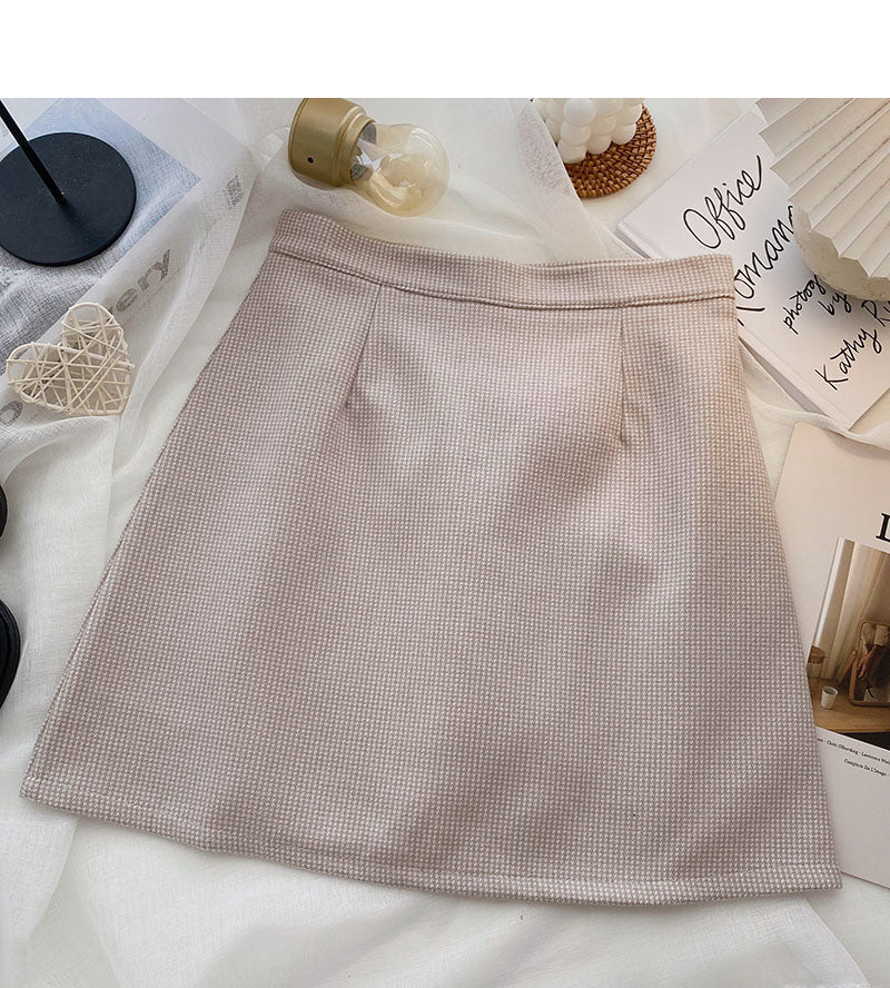 Korean minority temperament shows thin Hip Wrap Skirt  5491