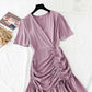 Gentle wind drawstring Ruffle fishtail skirt  4151