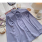 Casual outside with long sleeve top solid shirt  6262