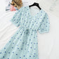 New French Vintage chiffon skirt fairy super xiansen slim dress  4682