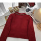 Xiaoxiangfeng sweater cardigan Vintage short top  6103