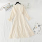 New French embroidery slim slim long sleeve super fairy fishtail skirt  4408