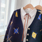 Knitted cardigan coat lazy style coat  5077